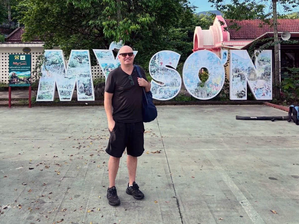 Customer photo with private car in Hoi An